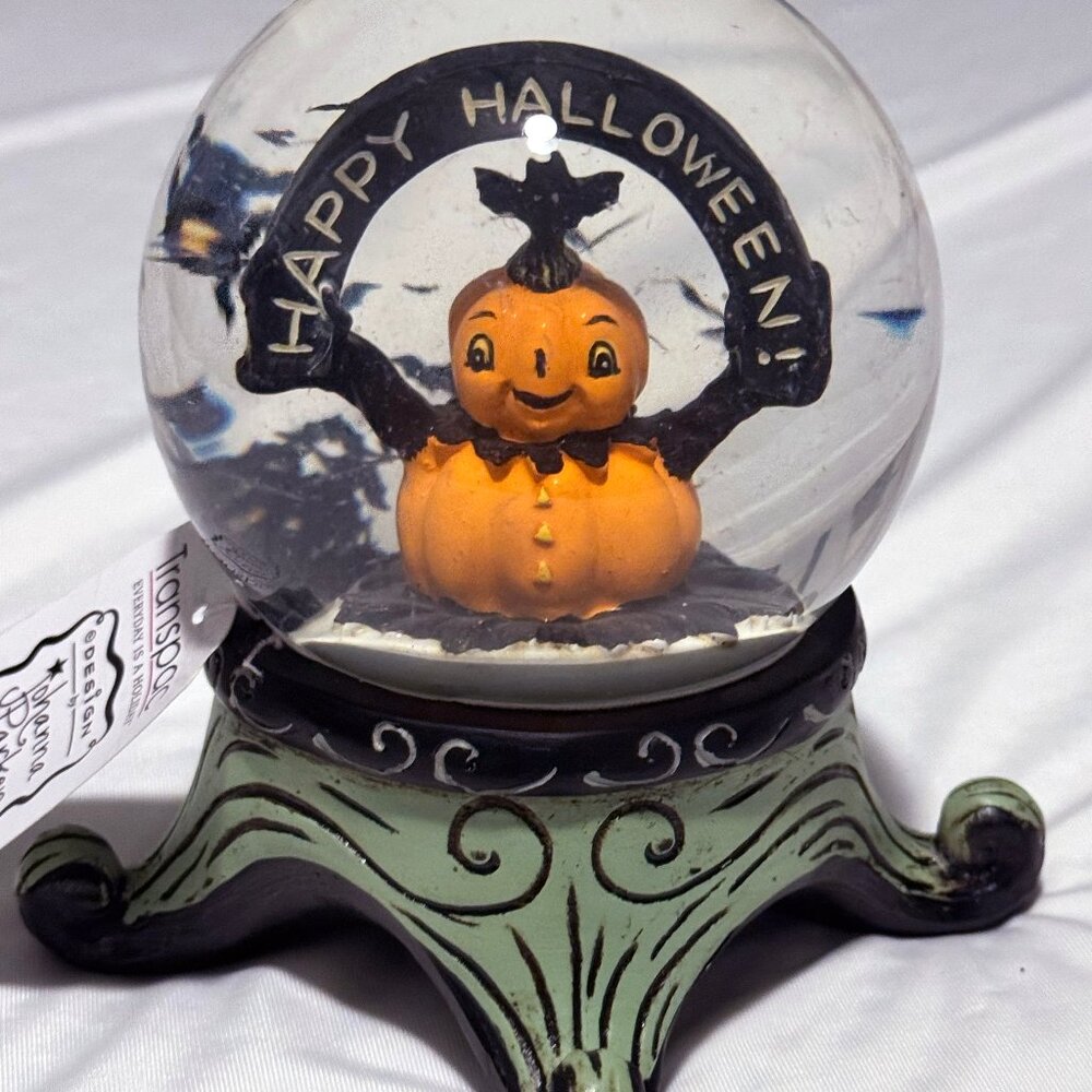 Johanna Parker Happy Halloween Snowglobe Waterglobe Decor